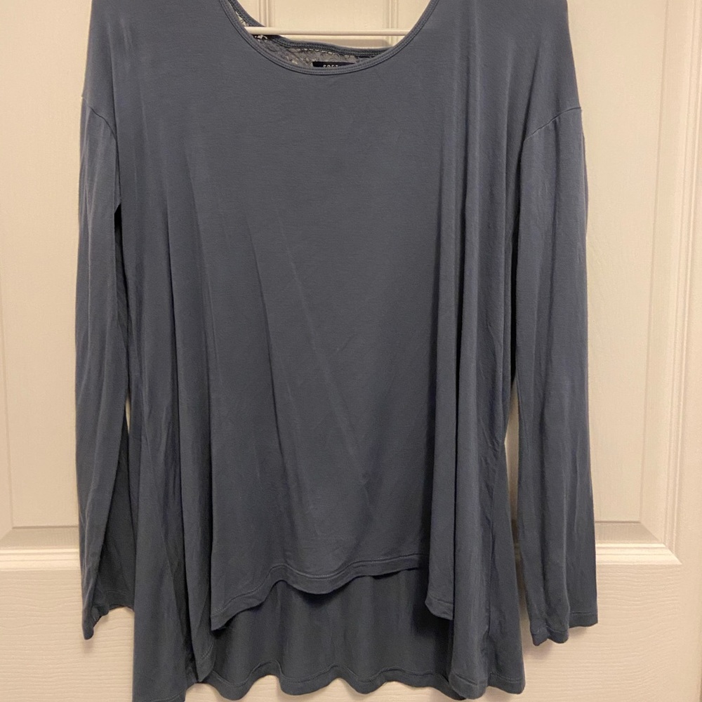 AMERICAN EAGLE Soft&Sexy Lace Back Long Sleeve Top